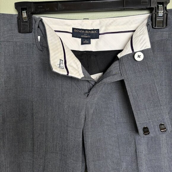 Banana Republic Jackson Fit Dress Pants Women Sz 0 Lined Wide Leg Career Work - Picture 3 of 10
